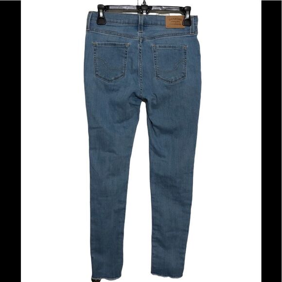 Levis Girls Jeans Sz 14 Adjustable Waist Skinny Distressed Destructed - Picture 2 of 10